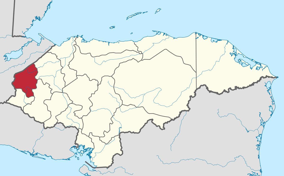 Karte von copan in Honduras