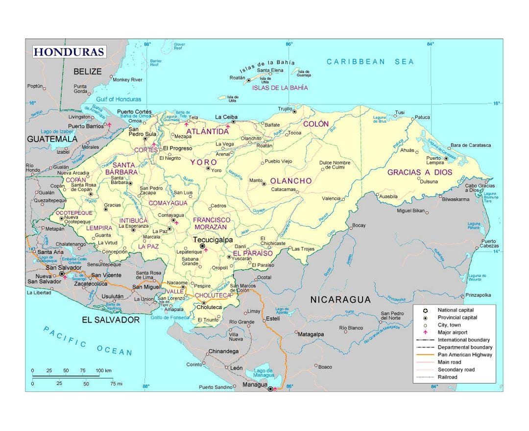 Flughäfen in Honduras anzeigen