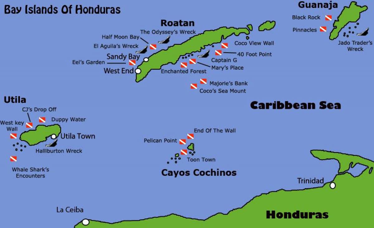 Inseln von Honduras anzeigen