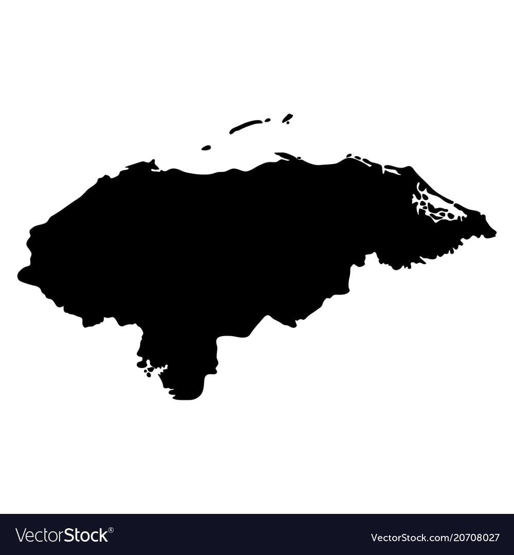 Karte von Honduras-Karte-Vektor