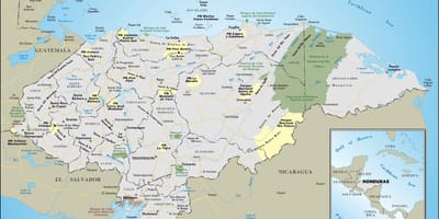 Karte von Honduras-Straße