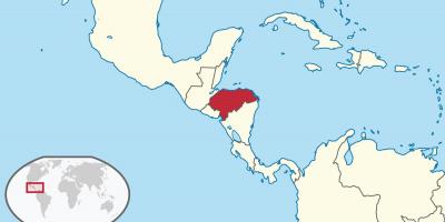 Honduras Lage auf Weltkarte